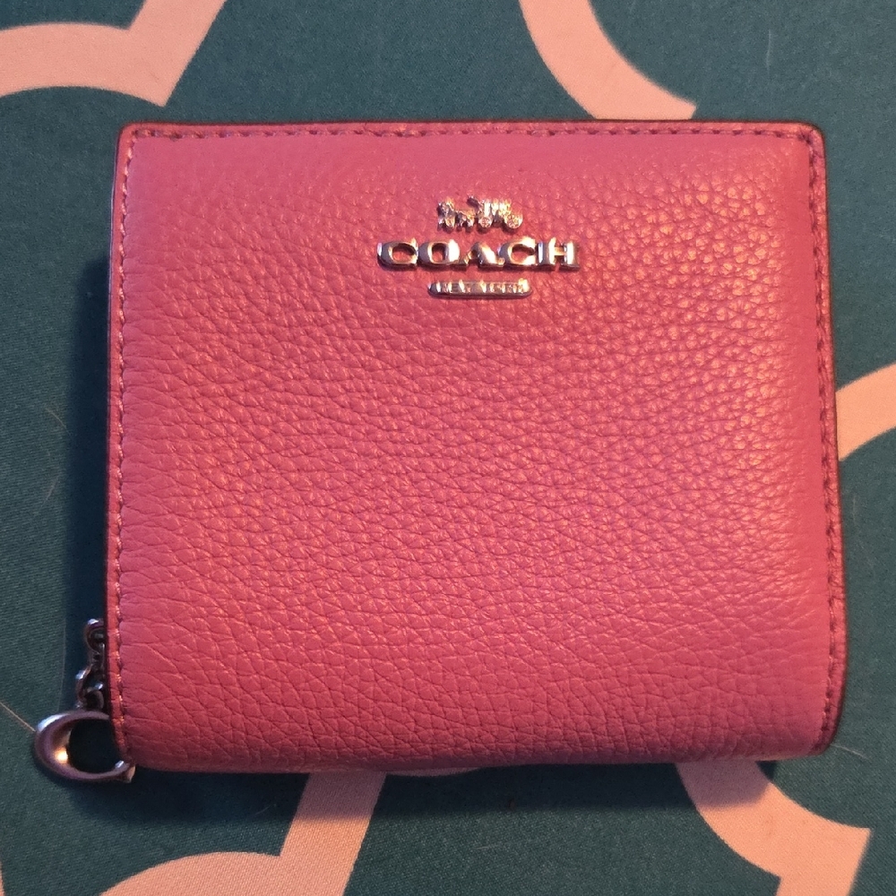 Coach Lavender Leather Wallet